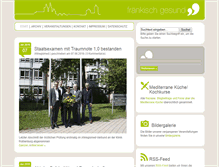 Tablet Screenshot of fraenkisch-gesund.de